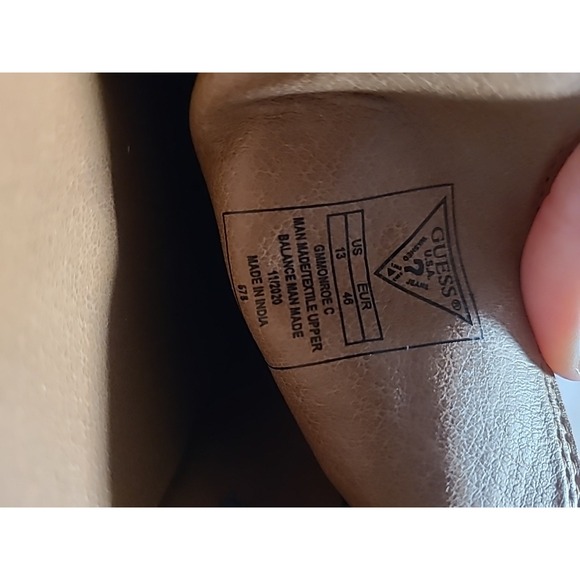 MENS GUESS DRIVING LOAFERS SLIP ON NAVY BLUE SHOES SIZE 13 EU 46 GMMONROE C - Picture 7 of 8